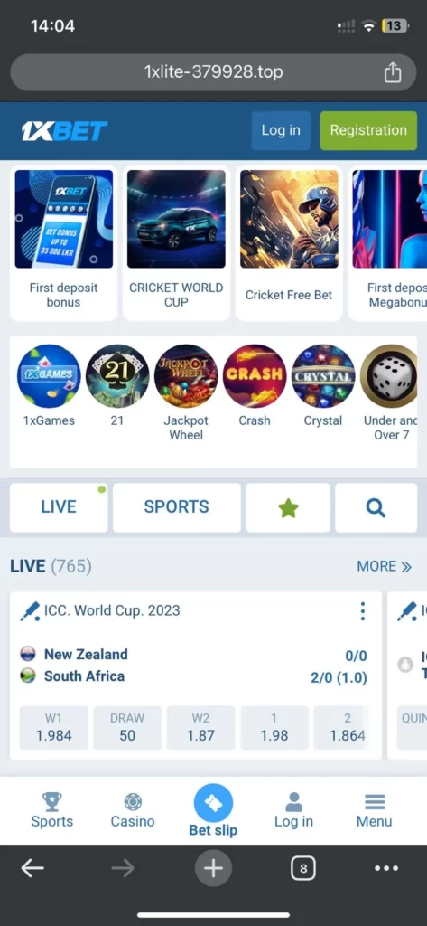 1xbet Android screenshots 1
