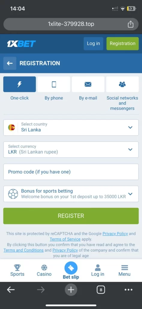 1xbet Android screenshots 2