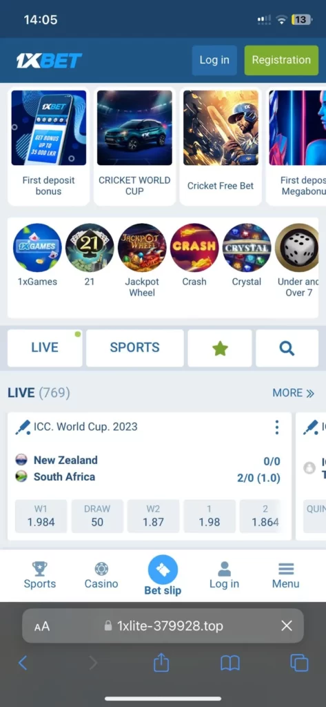 1xBet iOS app screenshots 2