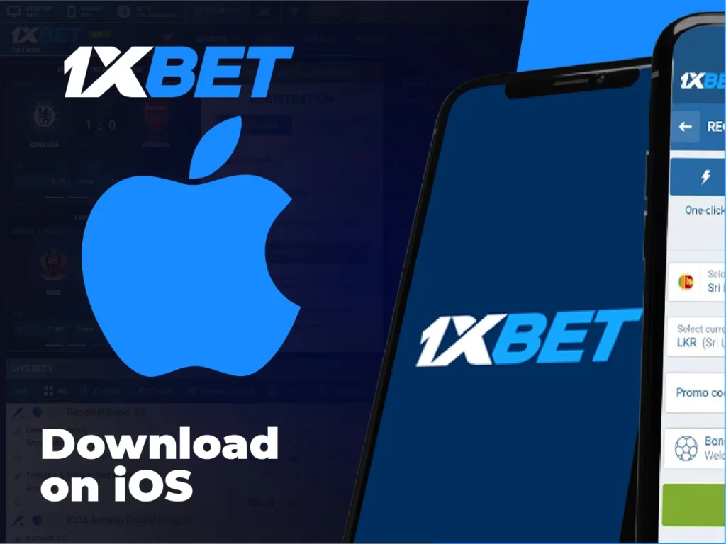 1xBet download on iOS