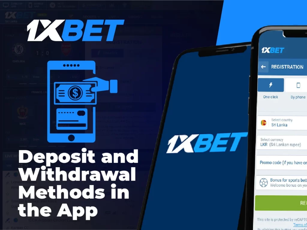 1xBet payment methods
