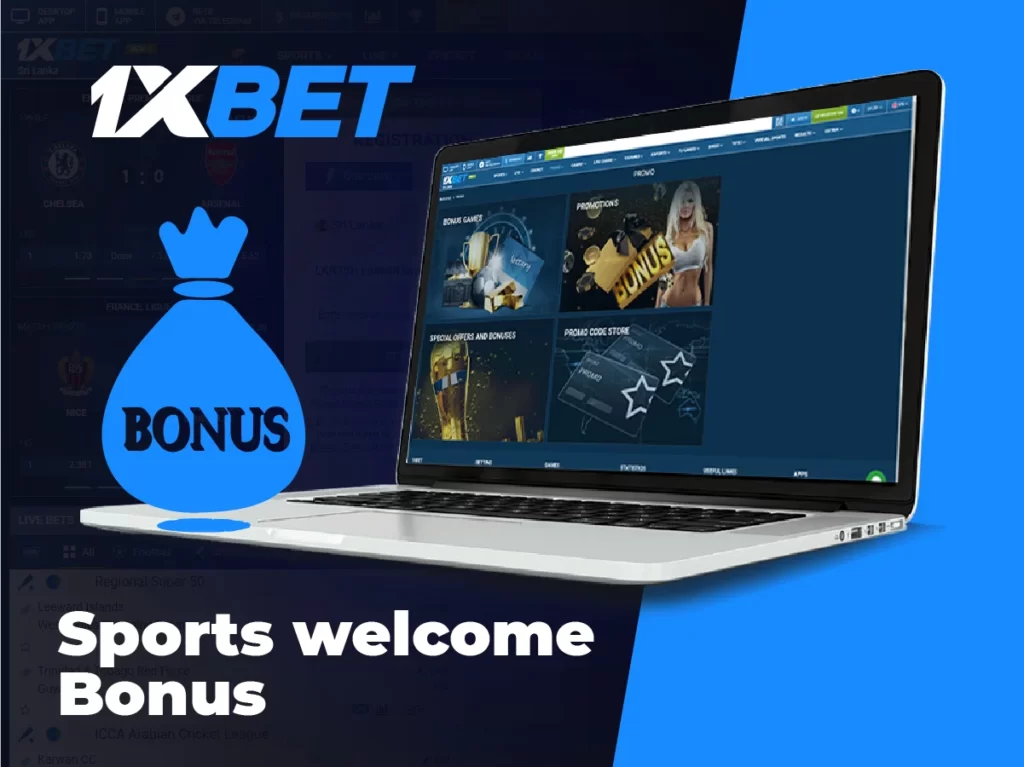 1xBet sports welcome bonus